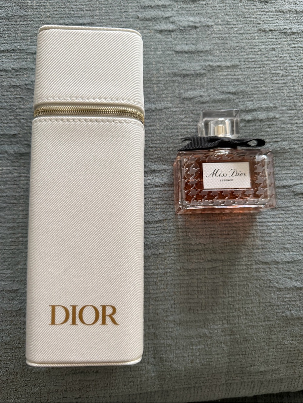 Dior Miss Dior Essence Set — White Case with Pink Bottle and Black Ribbon